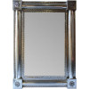 Silver Punched Tin Mexican Mirror