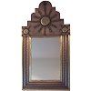 Antique Sun/Eclipse Tin Mirror