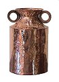 Handcrafted polished copper milk bottle