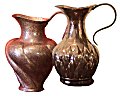 Hancrafted hammered copper pitcher