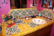 Mexican Tile In The Bathroom