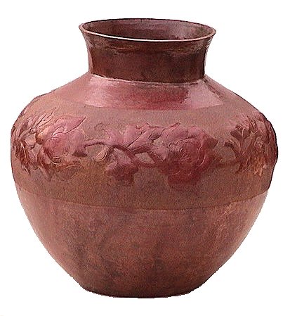 Arts & Crafts Hammered Copper Vase