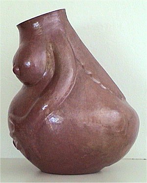 Big Pregnant Woman Copper Nude Details