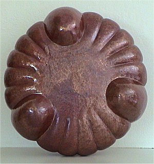 Arts & Crafts Horseshoe Copper Vase Details