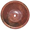 Undermount Hammered Round Natural Bathroom Copper Sink