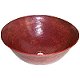 Natural Hammered Round Bathroom Copper Vessel