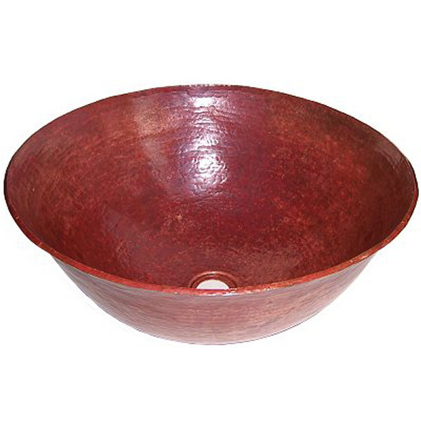 Natural Hammered Round Bathroom Copper Vessel