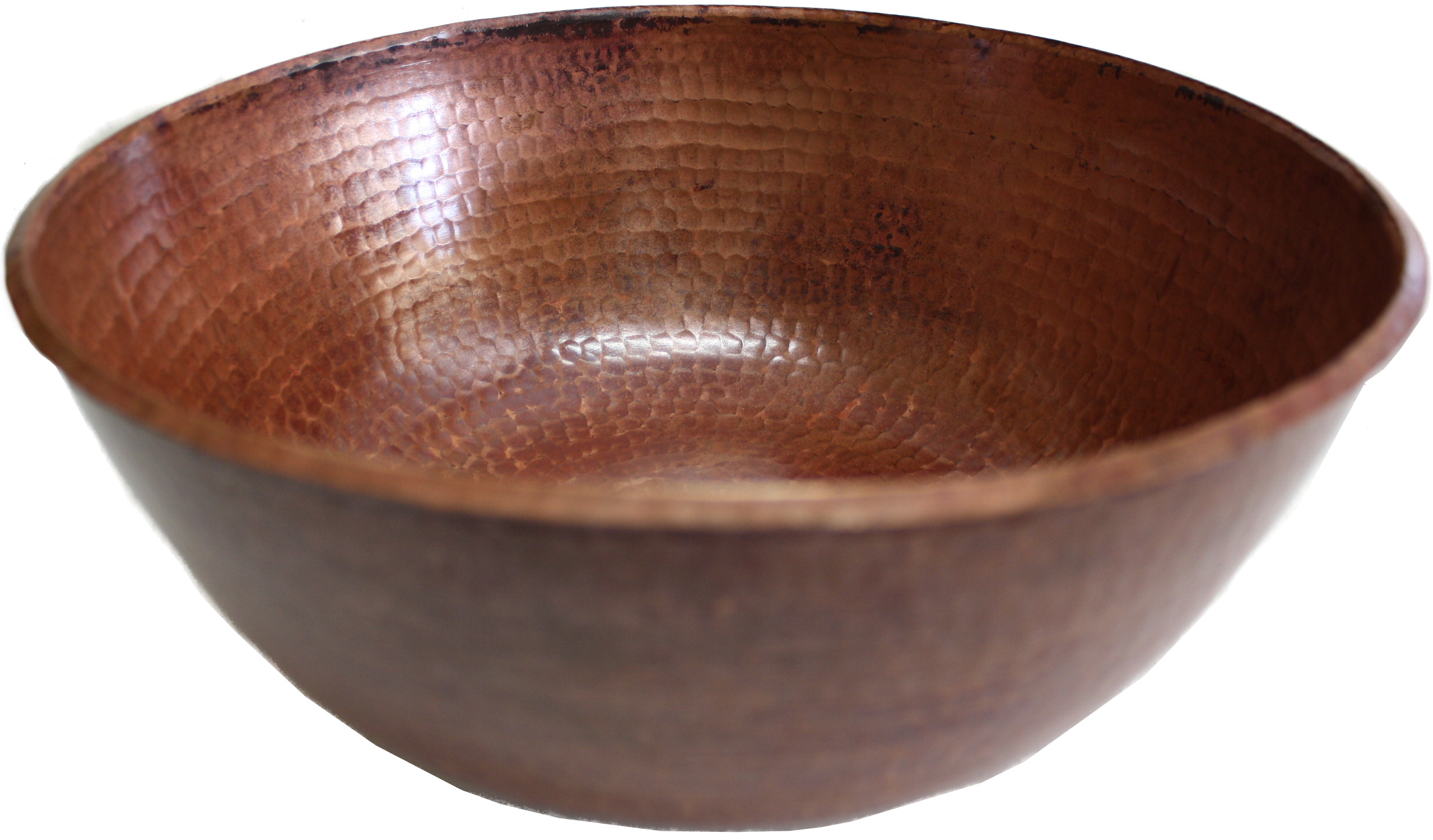 Natural Hammered Round Bathroom Copper Vessel II