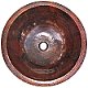 Undermount Hammered Round Bathroom Copper Sink II