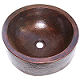 Hammered Round Apron Bathroom Copper Sink