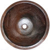 Undermount Hammered Round Lizard Bathroom Copper Sink