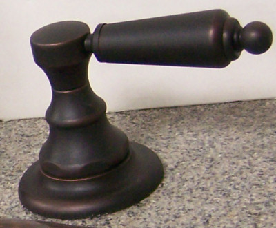 Victorian Oil Rubbed Bronze Bathroom Sink Faucet - F120-GKHOB Close-Up