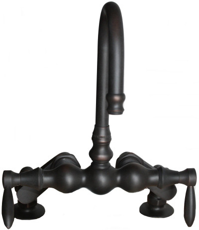 Oil Rubbed Bronze Deck Mount Bathtub Faucet - F345H-ABIOC Details