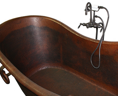 Oil Rubbed Bronze Floor Mount Bathtub Faucet - F323H-ABIOC Details