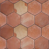 Hexagon Clay Saltillo Tile