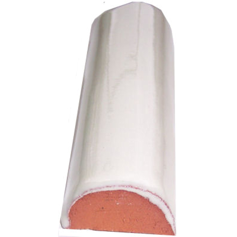 TalaMex Mexican White Talavera Clay Pencil 4 in. Close-Up