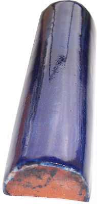 TalaMex Cobalt Blue Talavera Clay Pencil Close-Up