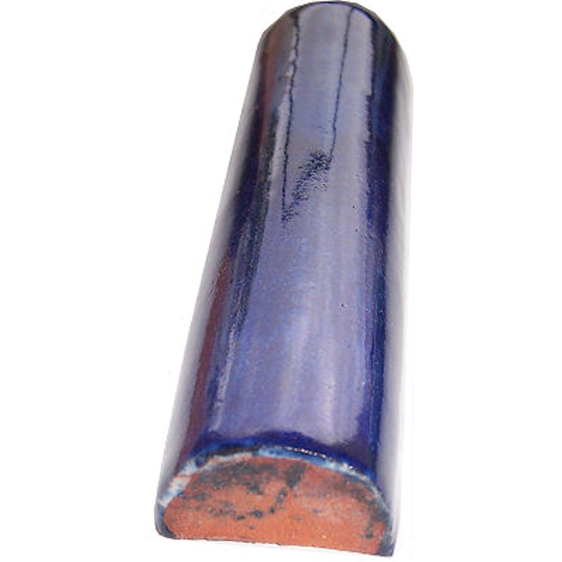 TalaMex Cobalt Blue Talavera Clay Pencil Close-Up