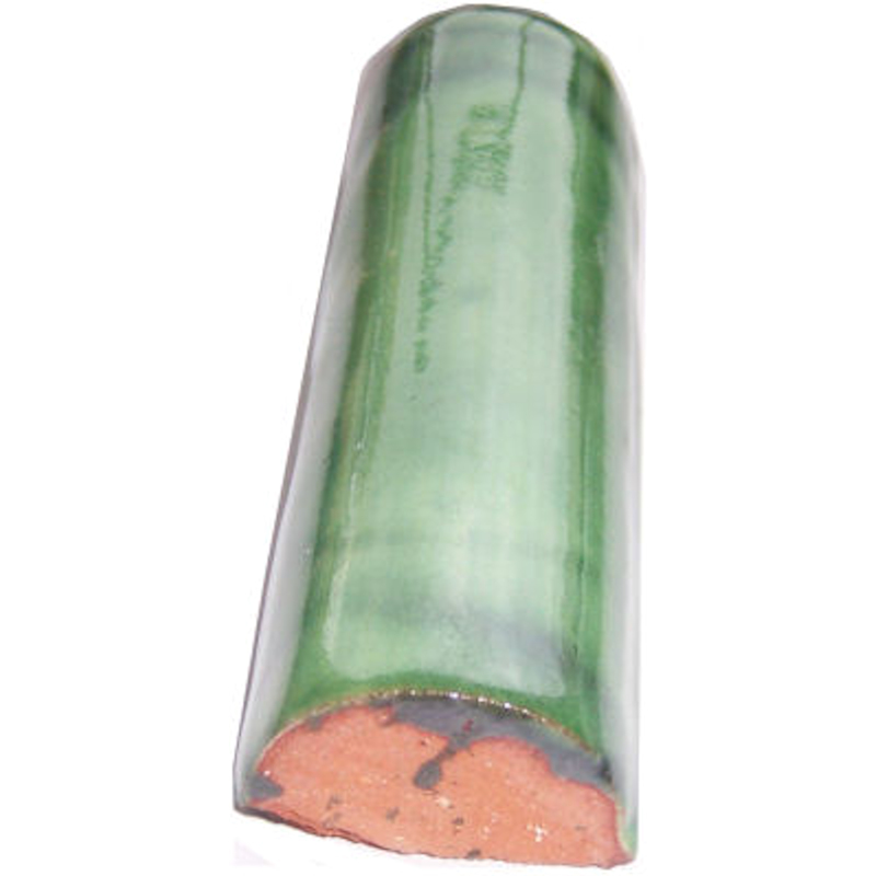 TalaMex Green Talavera Clay Pencil 4 in. Close-Up