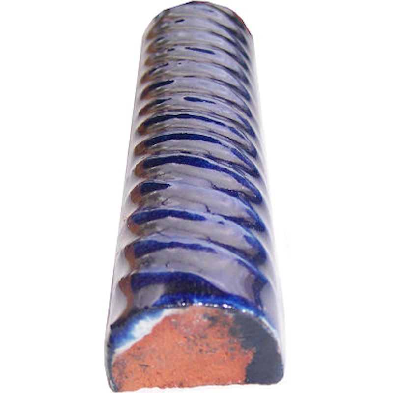 TalaMex Cobalt Blue Talavera Clay Rope 4 in. Close-Up