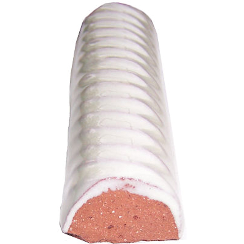 TalaMex Mexican White Talavera Clay Rope 6 in. Close-Up