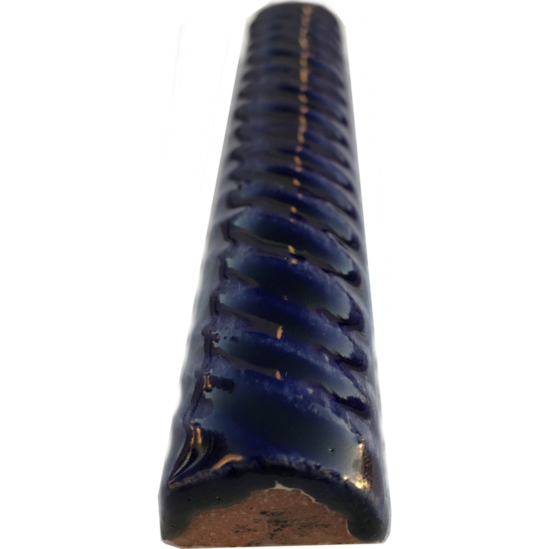 TalaMex Cobalt Blue Talavera Clay Rope 6 in. Close-Up