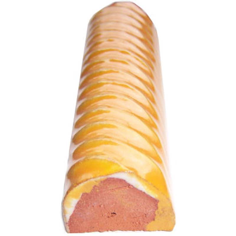 TalaMex Yellow Talavera Clay Rope 6 in. Close-Up