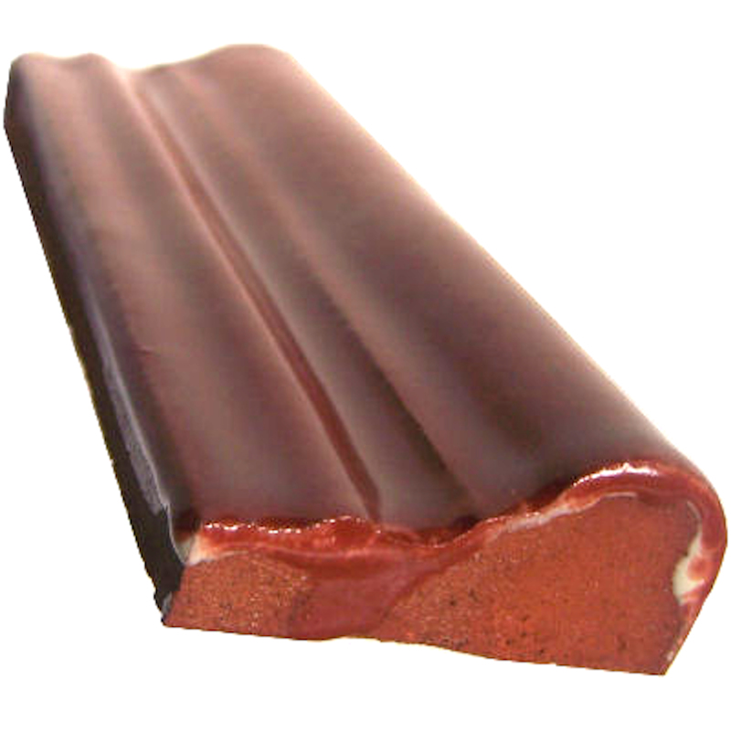 TalaMex Terracota Chair Rail Molding 6 in. Close-Up