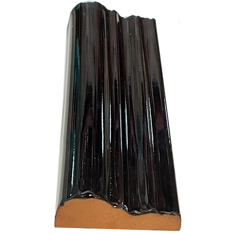 TalaMex Black Chair Rail Molding 6 in. Close-Up
