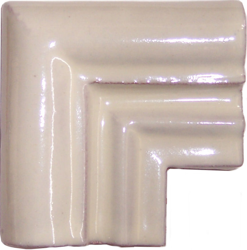 TalaMex Mexican White Chair Rail Corner Molding