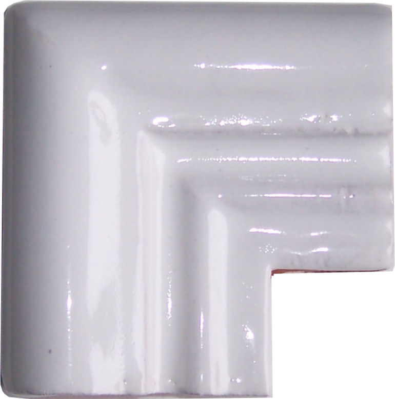 TalaMex Pure White Chair Rail Corner Molding