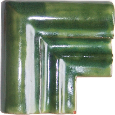 TalaMex Green Chair Rail Corner Molding