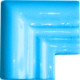 TalaMex Aqua Chair Rail Corner Molding