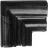 TalaMex Black Chair Rail Corner Molding