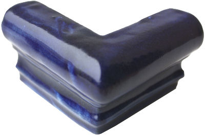 TalaMex Cobalt Blue Chair Rail Corner Molding