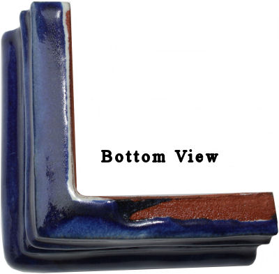 TalaMex Cobalt Blue Chair Rail Corner Molding Details