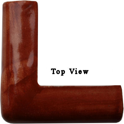 TalaMex Terracotta Chair Rail Corner Molding Close-Up