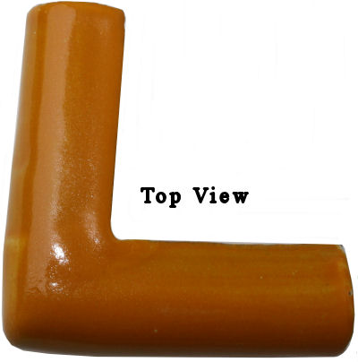 TalaMex Yellow Chair Rail Corner Molding Close-Up