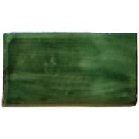 TalaMex Green Talavera Bullnose 4 in.