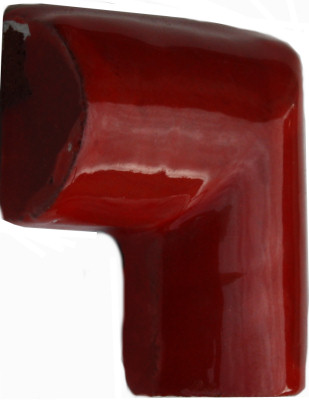 TalaMex Red Talavera Pencil Corner Close-Up