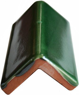 Alhambra Green Forest Talavera V-Cap 4 in. Close-Up