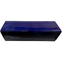 TalaMex Cobalt Blue Talavera Clay V-Cap 6 in.