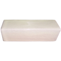 TalaMex Mexican White Talavera Clay V-Cap 6 in.