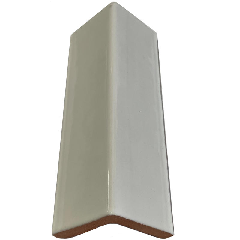 Pure White Talavera Clay V-Cap 6 in. Close-Up
