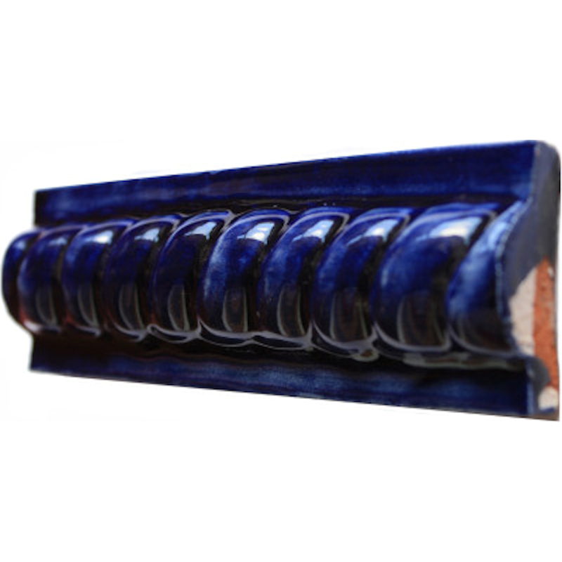 TalaMex Cobalt Blue Rope Molding 6 in. Close-Up