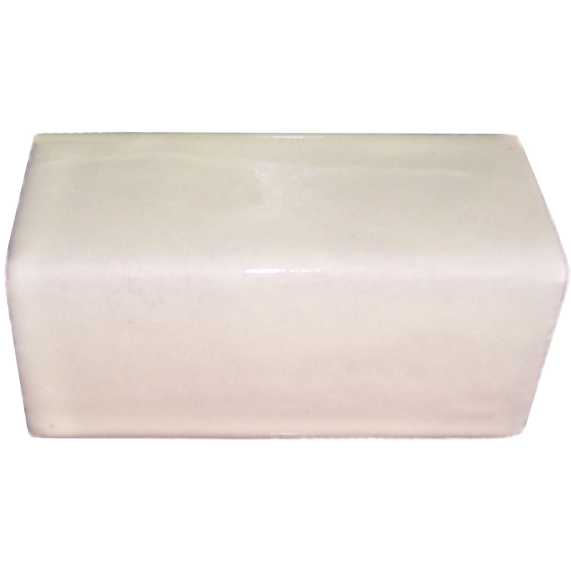 TalaMex Mexican White Talavera Clay V-Cap 4 in.