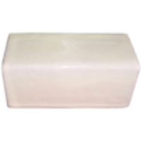 TalaMex Mexican White Talavera Clay V-Cap 4 in.