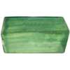 TalaMex Green Talavera Clay V-Cap 4 in.