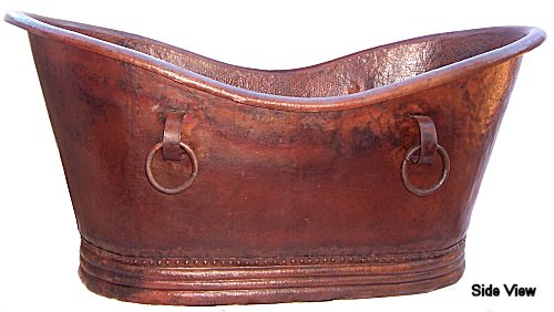 Hammered Copper Bath tub Details
