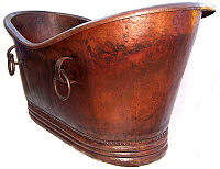 Hammered Copper Bath tub